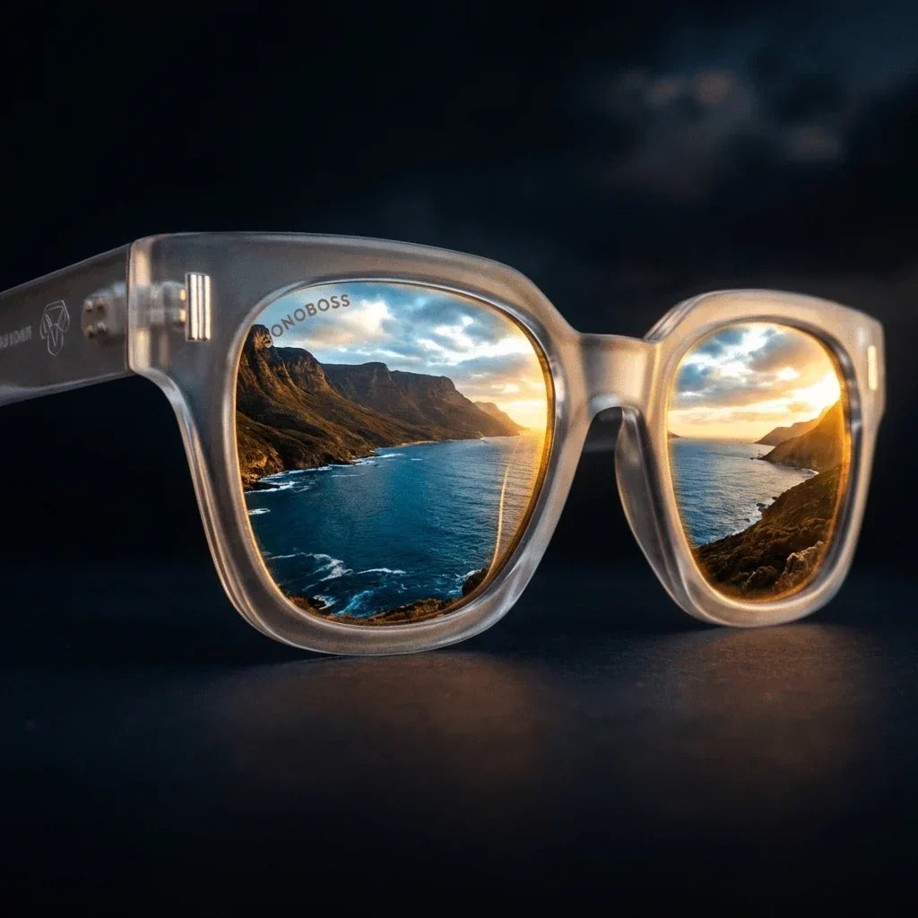 Osorno RPET Rectangular Polarized Sunglasses in Recycled Plastic