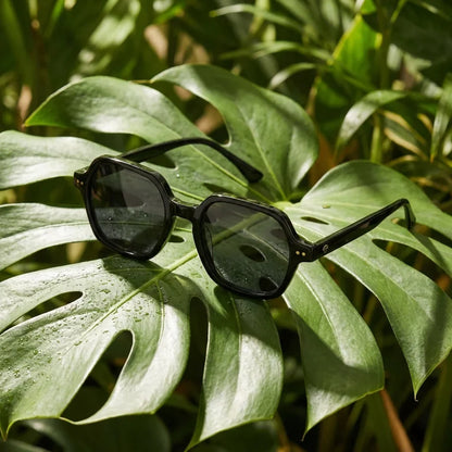 Canarias geometric polarized sunglasses, bio-acetate frame · ReFramed, photo 15 of 30