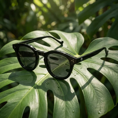 Lenga Oval Polarized Sunglasses in Bio-Acetate