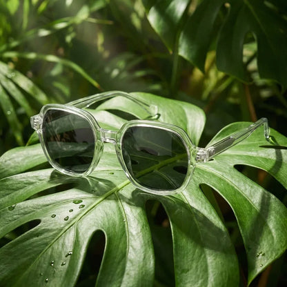 Canarias Geometric Polarized Sunglasses in Bio-Acetate