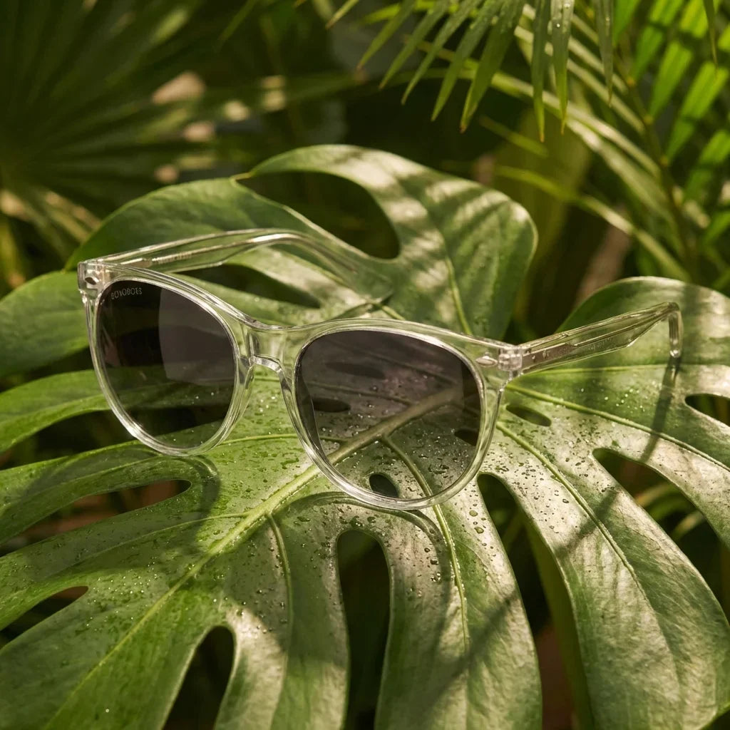Hanga Roa Cat Eye Polarized Sunglasses in Bio-Acetate and Natural Wood