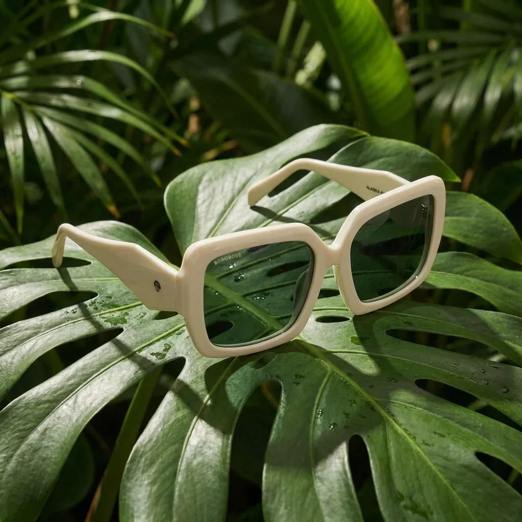 Alaska rectangular polarized sunglasses, bio-acetate frame · ReFramed, photo 28 of 30