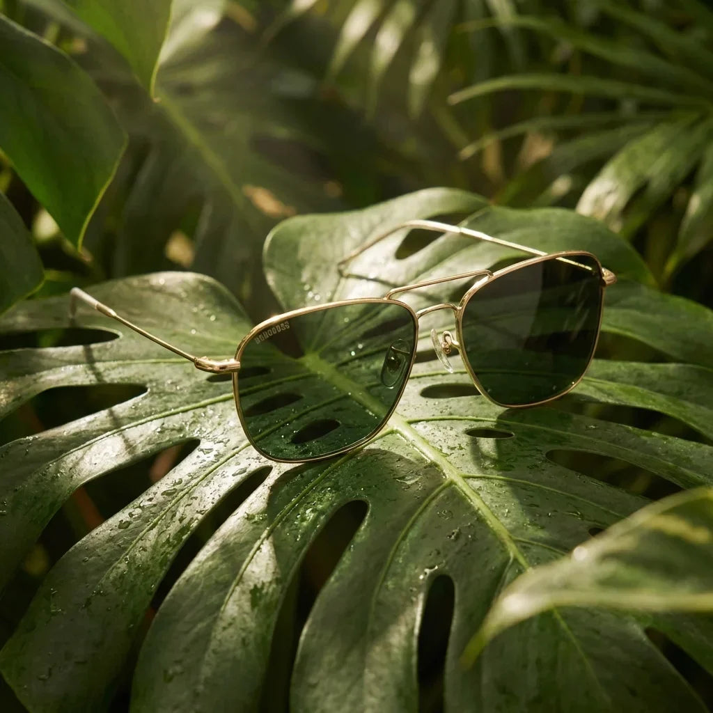 Commander Reverse aviator sunglasses, stainless steel and bio-acetate · ReFramed, photo 9 of 27