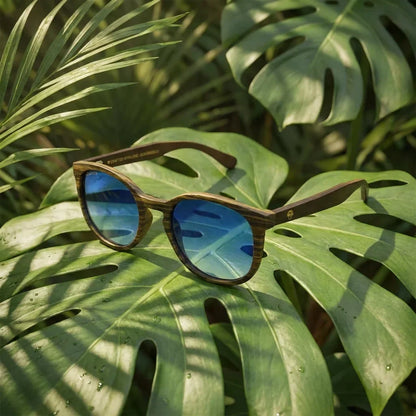 Meli Ebony Round Polarized Sunglasses