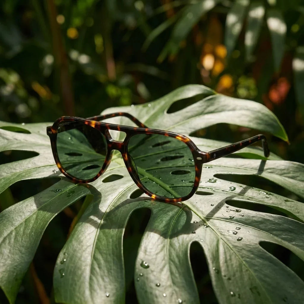 Orson E.D aviator polarized sunglasses, bio-acetate frame · ReFramed, photo 16 of 30