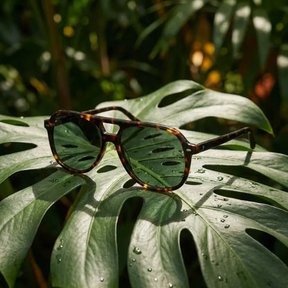 Orson E.D aviator polarized sunglasses, bio-acetate frame · ReFramed, photo 16 of 30