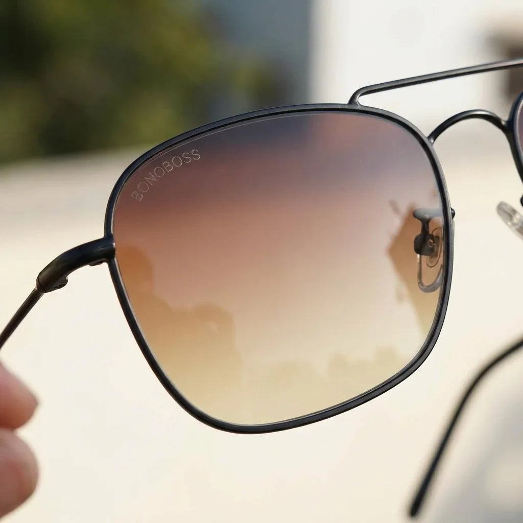 Commander Reverse aviator sunglasses, stainless steel and bio-acetate · ReFramed, photo 25 of 27