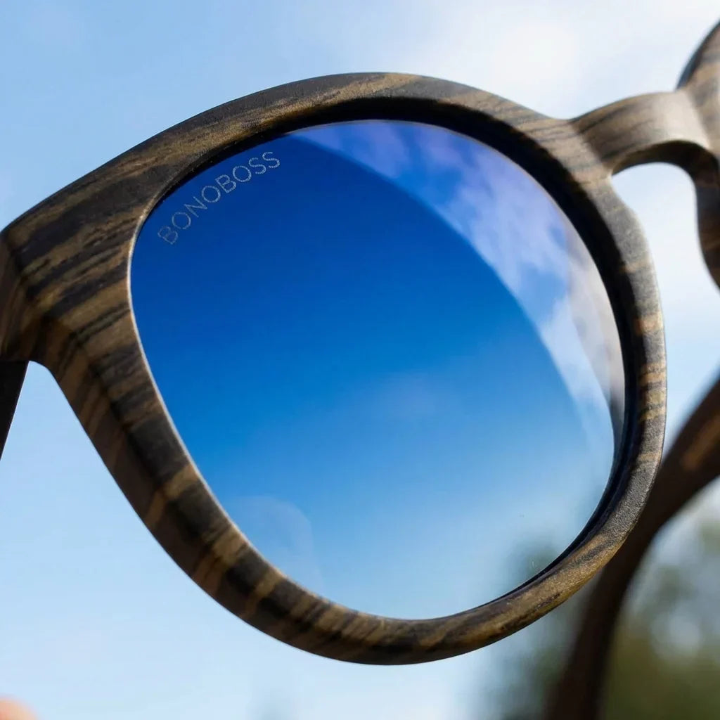 Meli Ebony Round Polarized Sunglasses