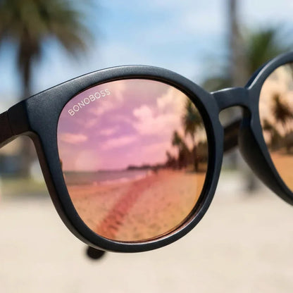 Meli Dark Round Polarized Sunglasses