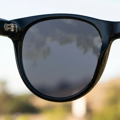 Hanga Roa cat eye polarized sunglasses in bio-acetate and natural wood · ReFramed, photo 16 of 30