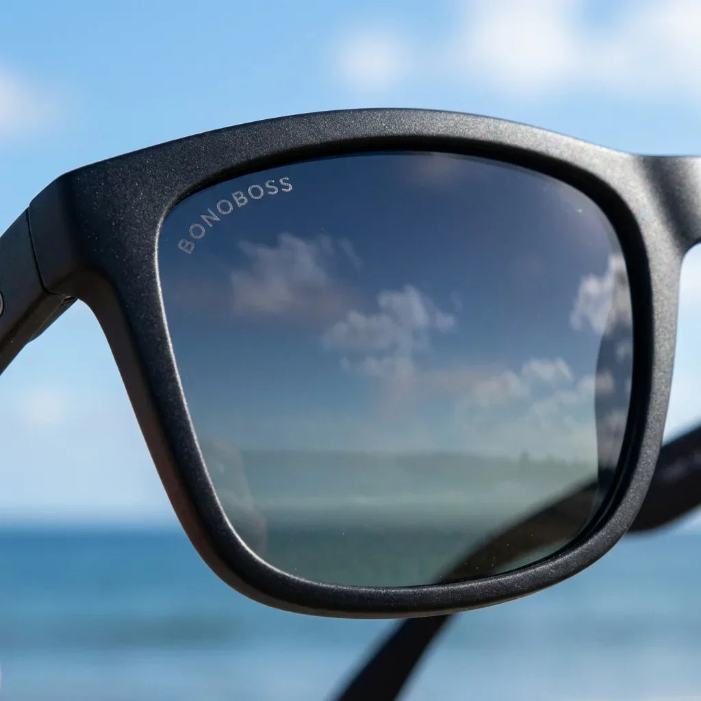 Rapanui RPET Rectangular Polarized Sunglasses in Recycled Plastic