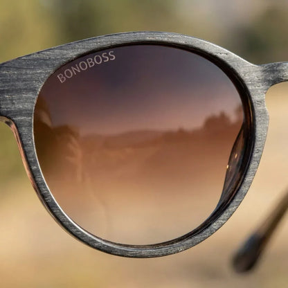 Chiloé 110 Wood Round Polarized Sunglasses