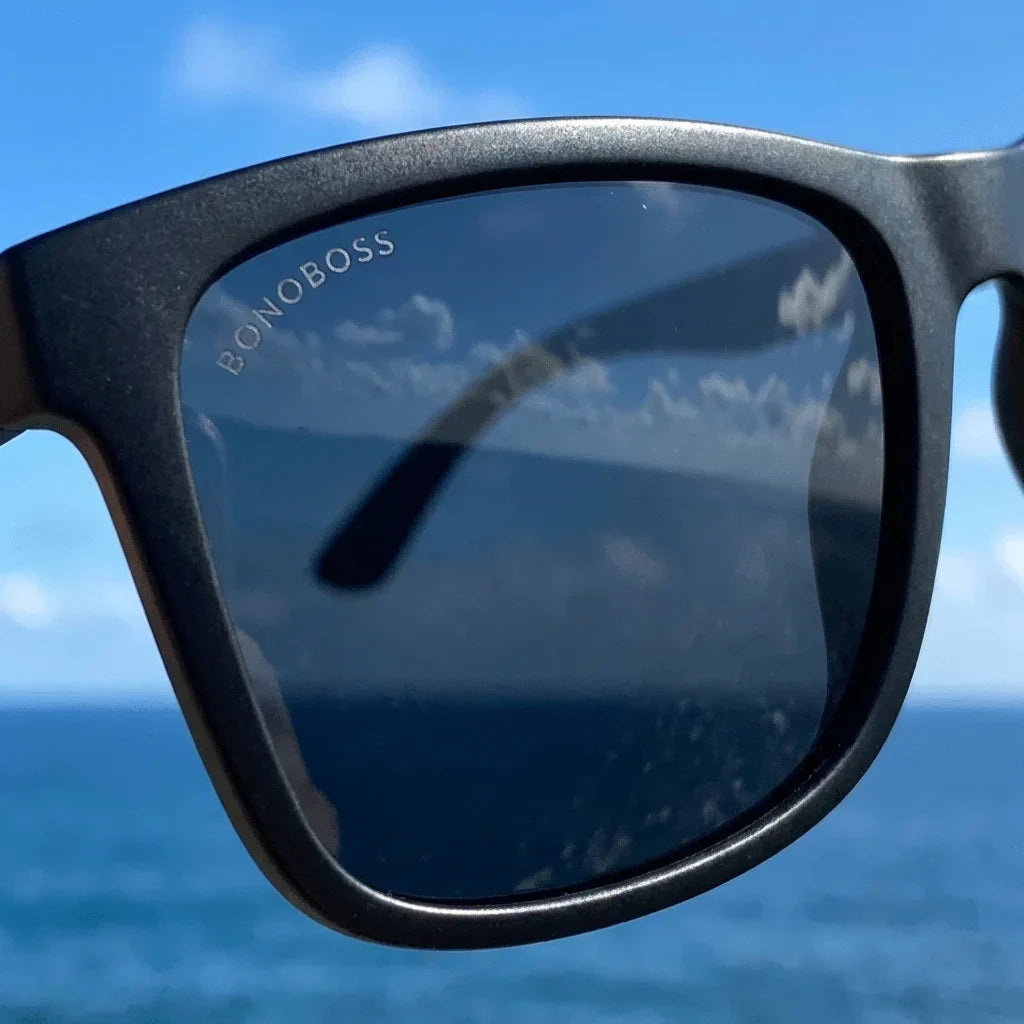 Rapanui RPET Rectangular Polarized Sunglasses in Recycled Plastic