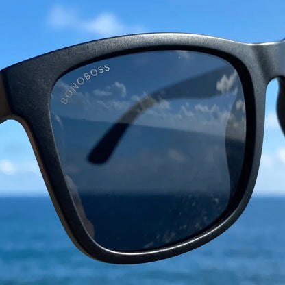 Rapanui RPET Rectangular Polarized Sunglasses in Recycled Plastic