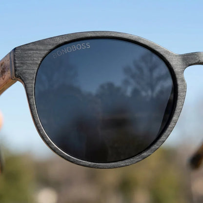 Chiloé 110 Wood Round Polarized Sunglasses