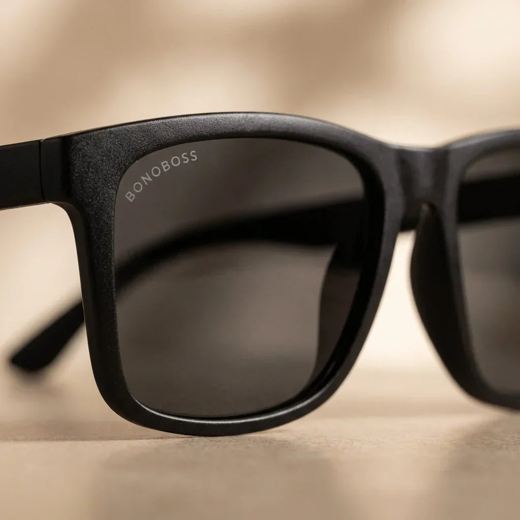 Rapanui RPET Rectangular Polarized Sunglasses in Recycled Plastic