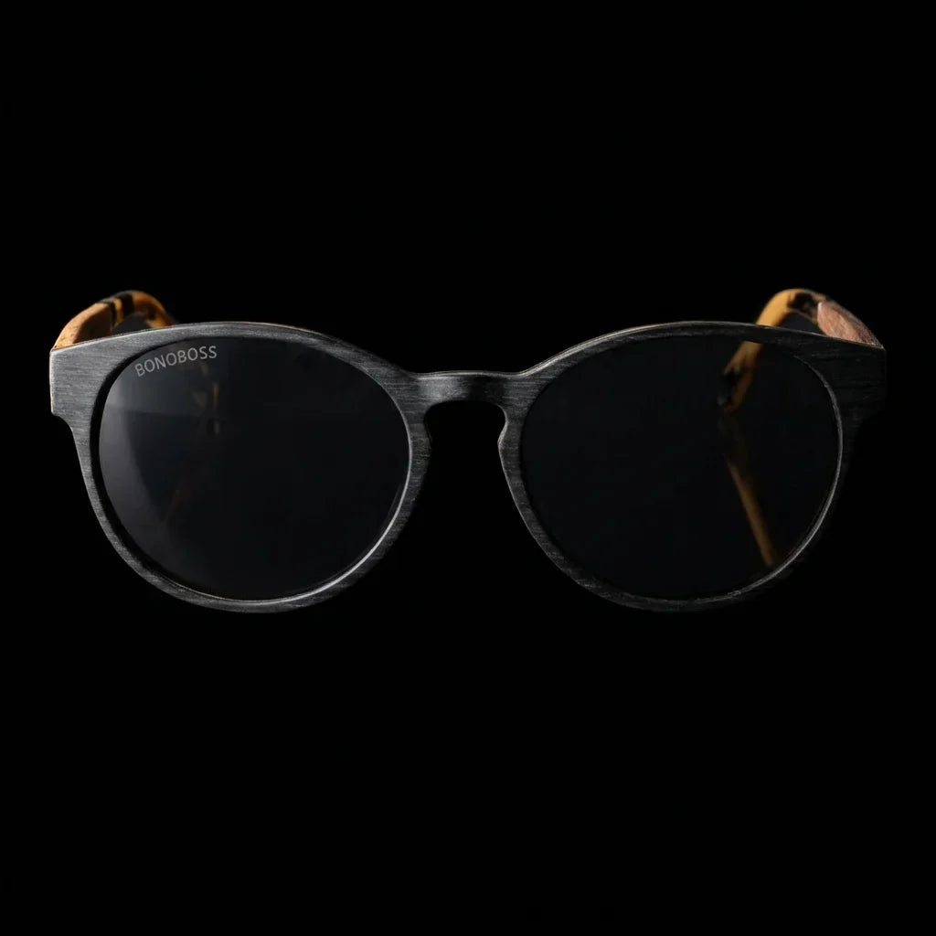 Chiloé 110 Wood Round Polarized Sunglasses