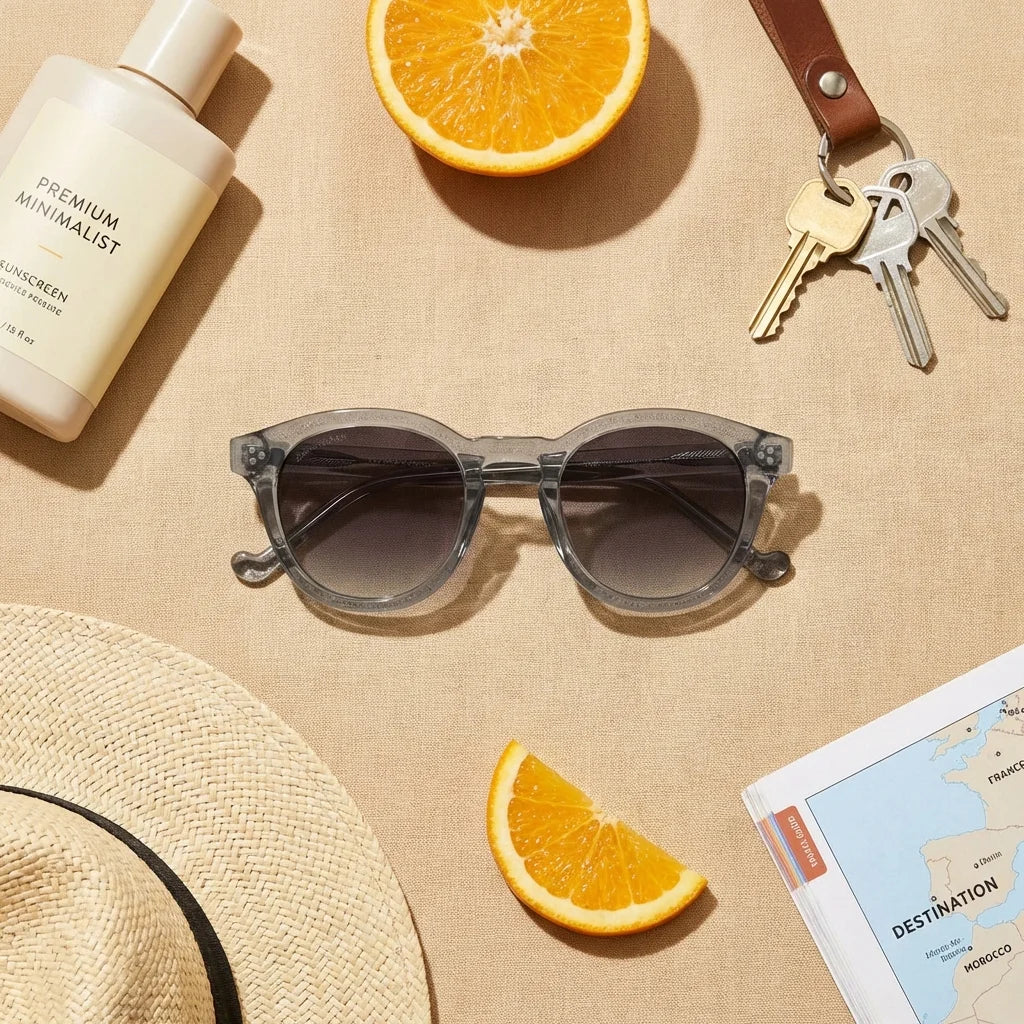 Lenga Oval Polarized Sunglasses in Bio-Acetate