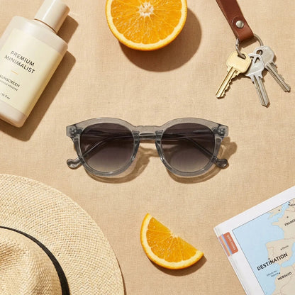 Lenga Oval Polarized Sunglasses in Bio-Acetate
