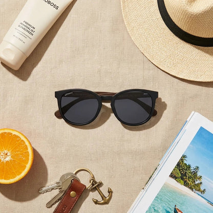 Meli Dark Round Polarized Sunglasses