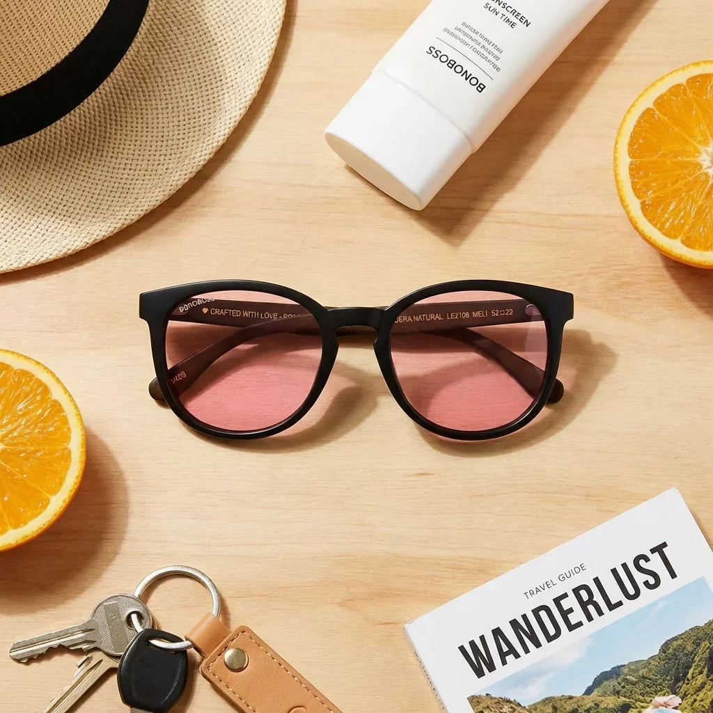 Meli Dark Round Polarized Sunglasses