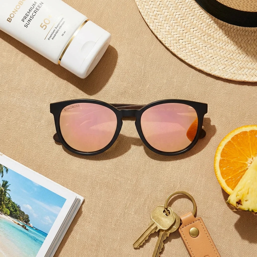 Meli Dark Round Polarized Sunglasses
