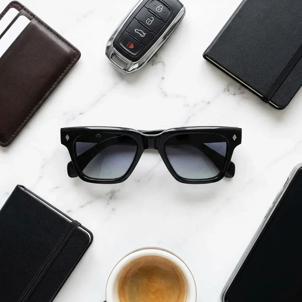Bruno wayfarer-style polarized sunglasses in bio-acetate · ReFramed, photo 29 of 30
