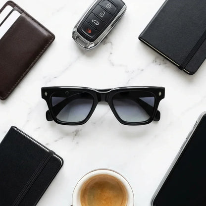 Bruno wayfarer-style polarized sunglasses in bio-acetate · ReFramed, photo 29 of 30