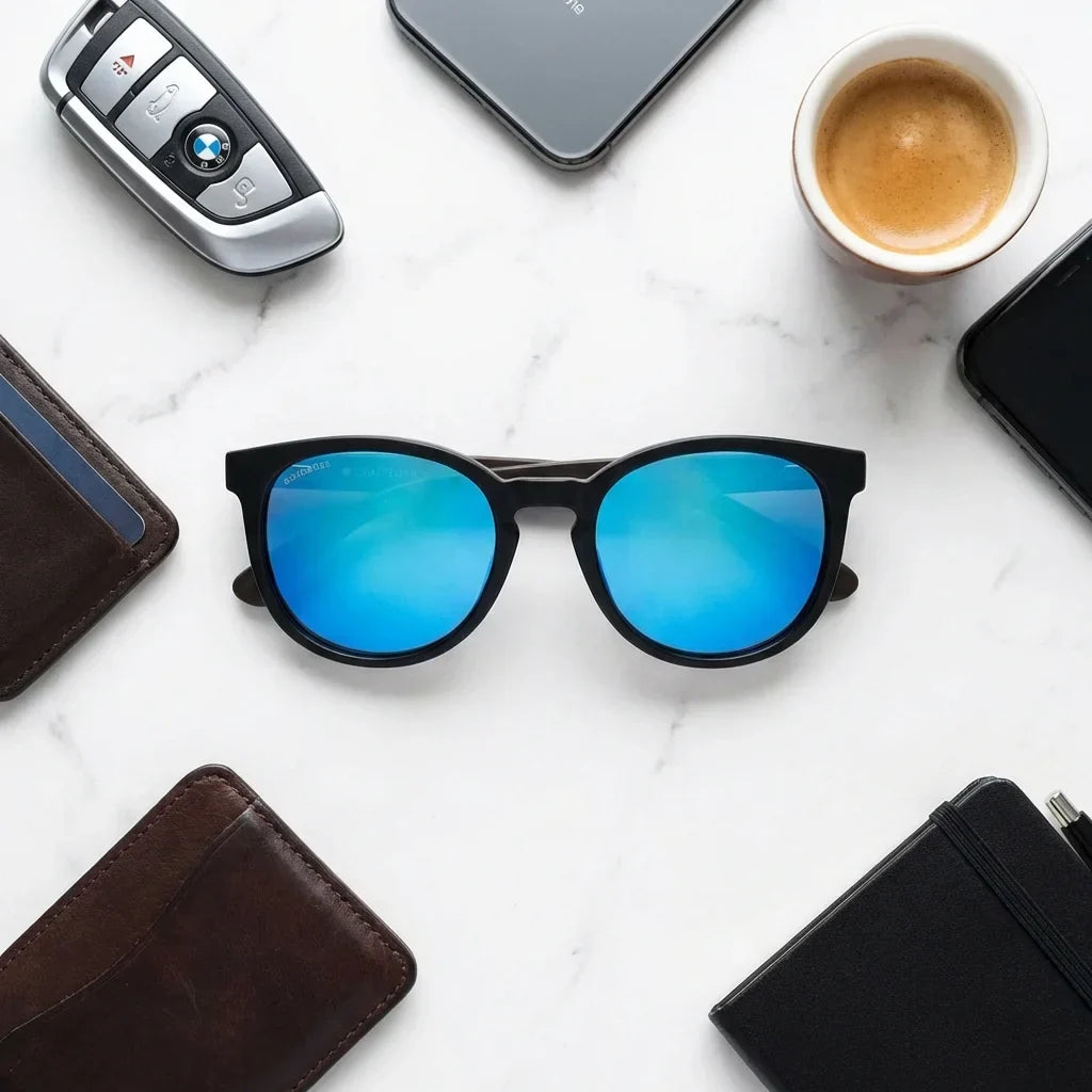 Meli Dark Round Polarized Sunglasses