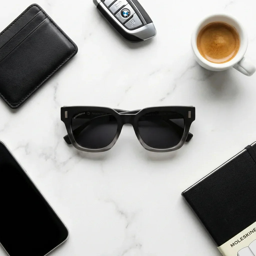 Osorno RPET Rectangular Polarized Sunglasses in Recycled Plastic