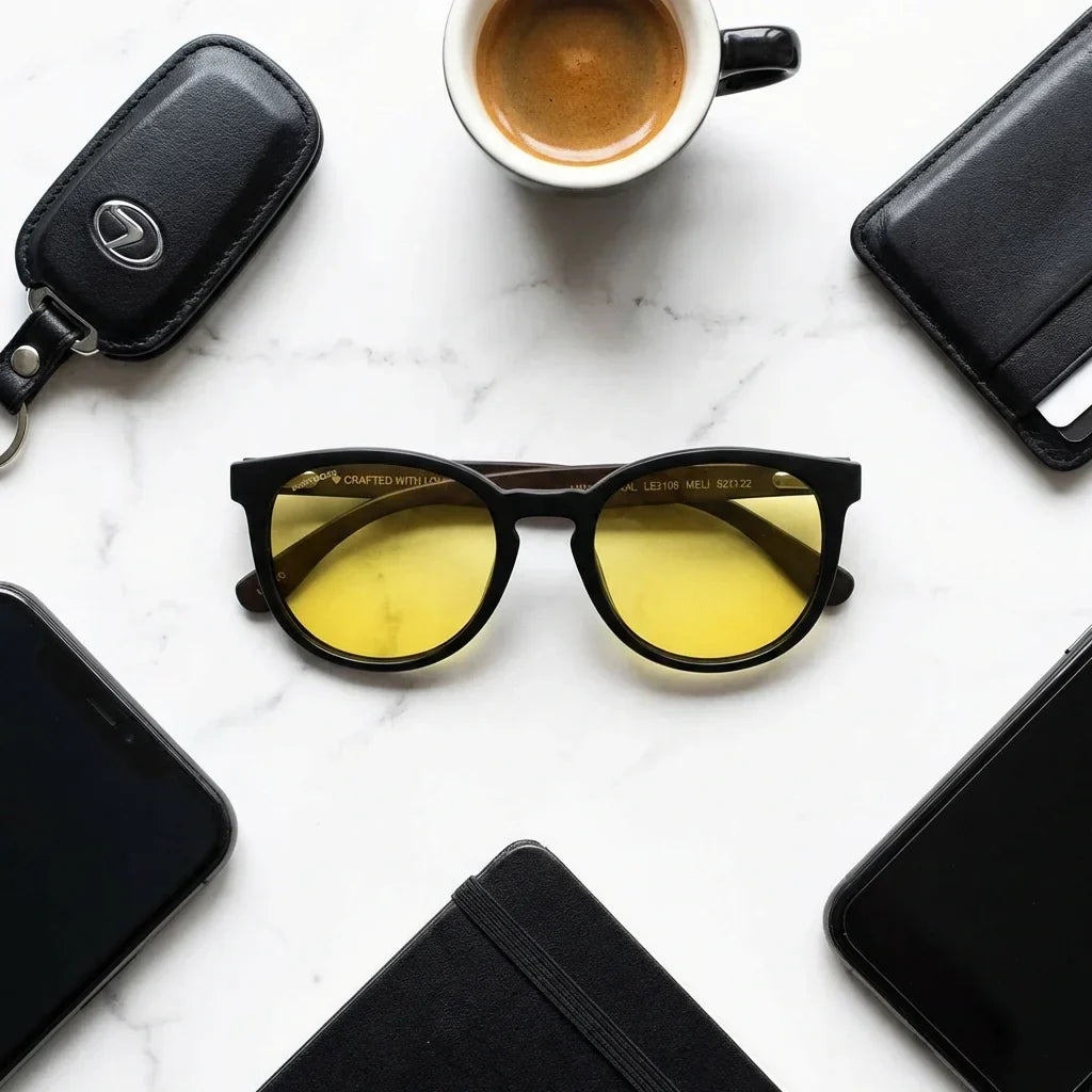 Meli Dark Round Polarized Sunglasses