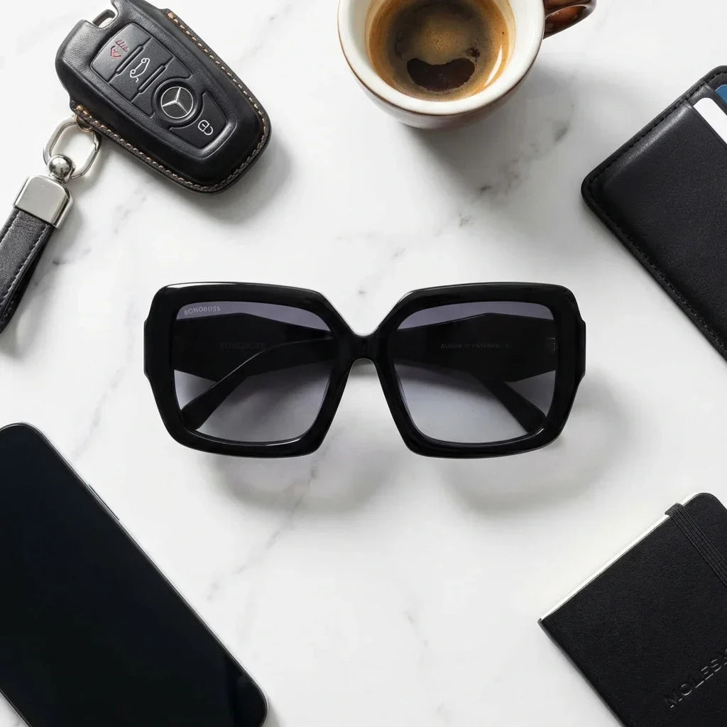 Alaska rectangular polarized sunglasses, bio-acetate frame · ReFramed, photo 15 of 30