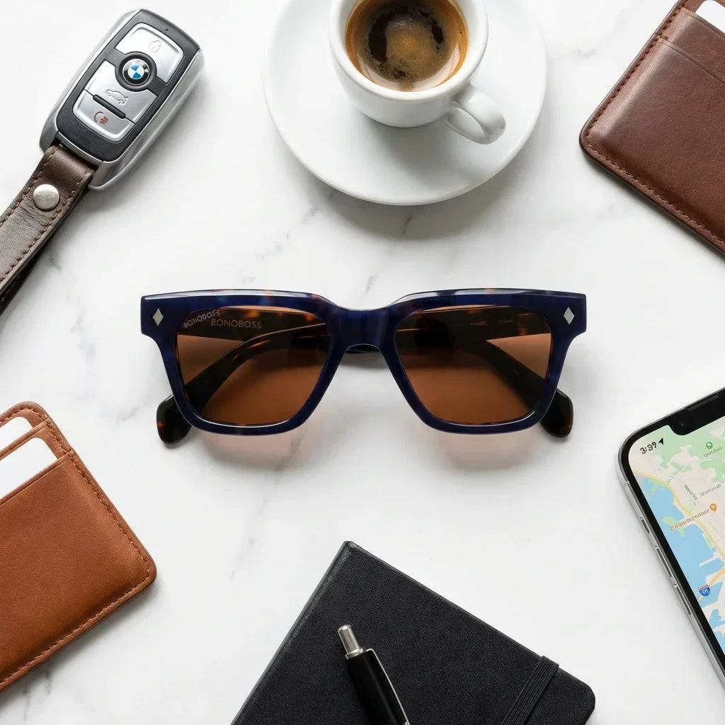 Bruno wayfarer-style polarized sunglasses in bio-acetate · ReFramed, photo 22 of 30