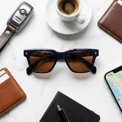 Bruno wayfarer-style polarized sunglasses in bio-acetate · ReFramed, photo 22 of 30
