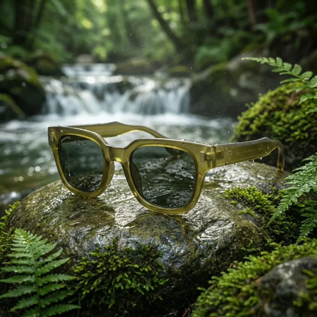 Osorno RPET Rectangular Polarized Sunglasses in Recycled Plastic