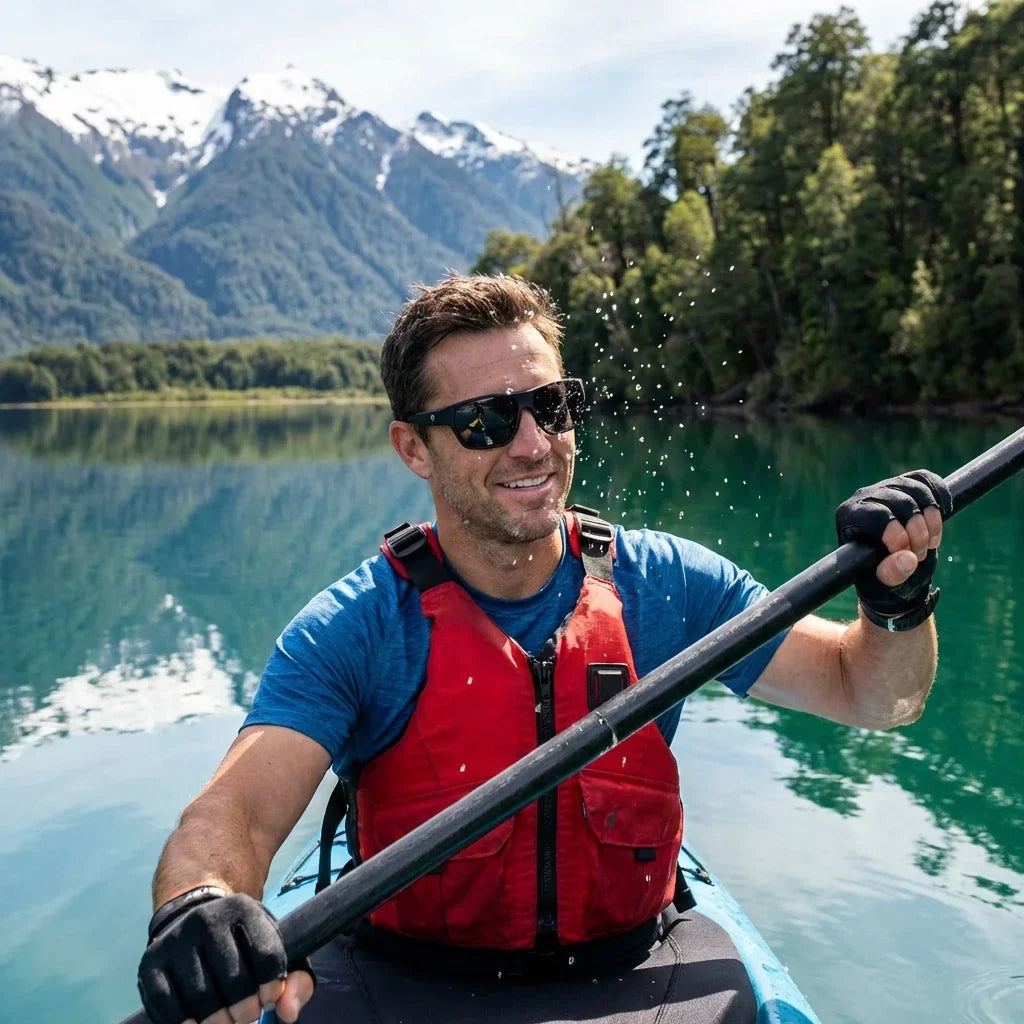 Andes geometric sunglasses with polarized lenses, TR90 frame · ReFramed, photo 17 of 30