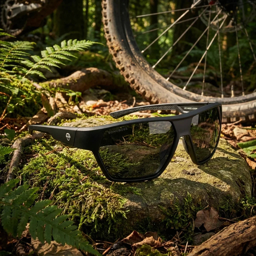 Andes geometric sunglasses with polarized lenses, TR90 frame · ReFramed, photo 8 of 30