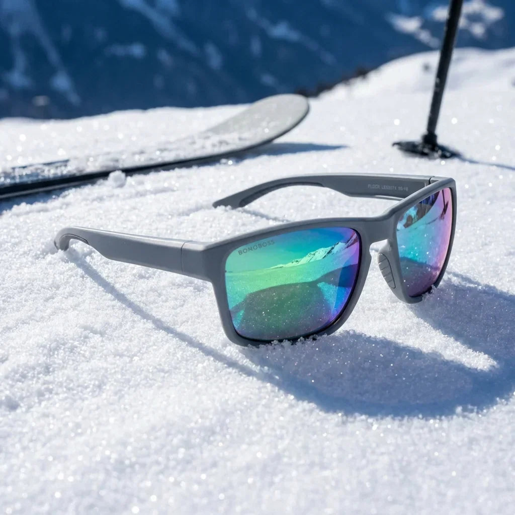 Flock rectangular sunglasses with polarized lenses, TR90 frame · ReFramed, photo 11 of 17