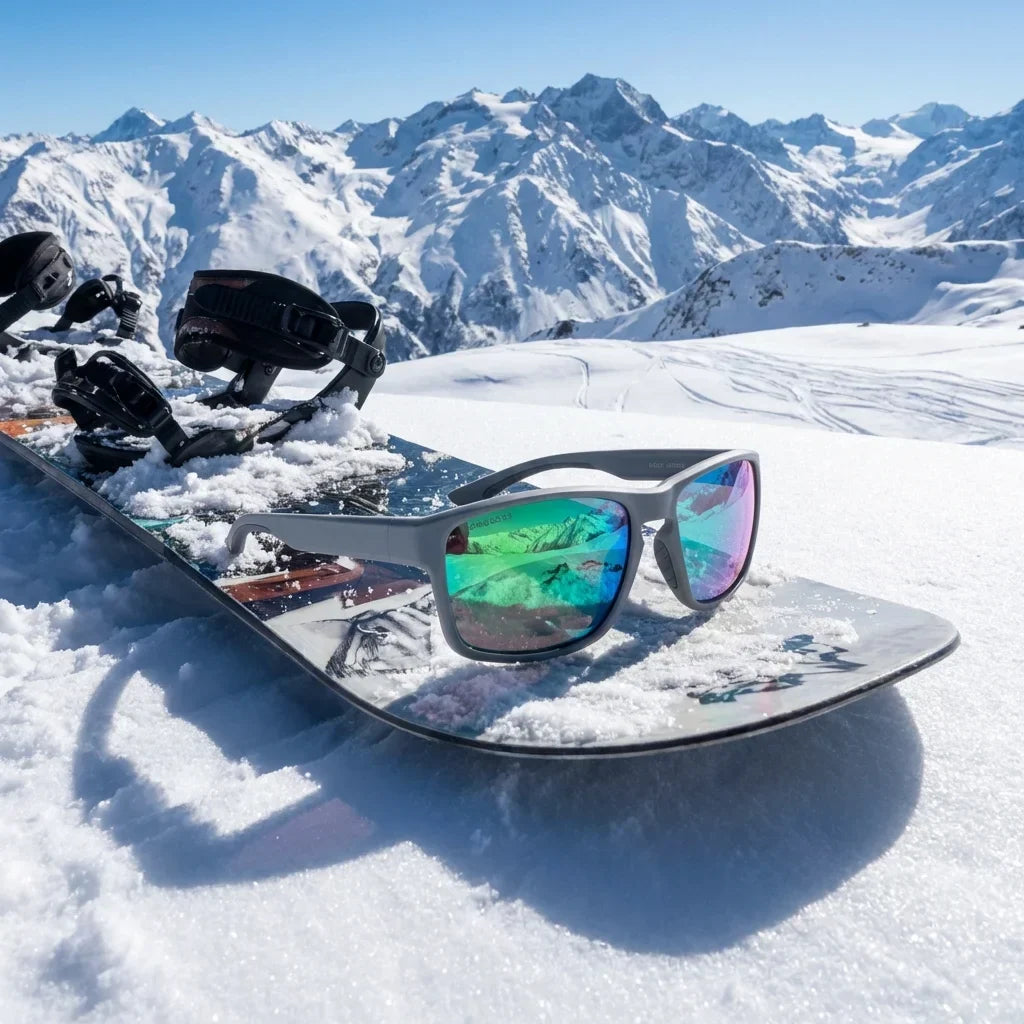Flock rectangular sunglasses with polarized lenses, TR90 frame · ReFramed, photo 14 of 17