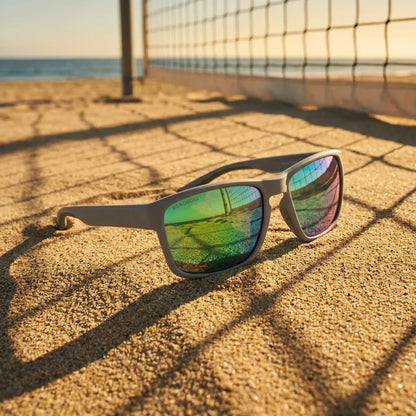 Flock rectangular sunglasses with polarized lenses, TR90 frame · ReFramed, photo 16 of 17