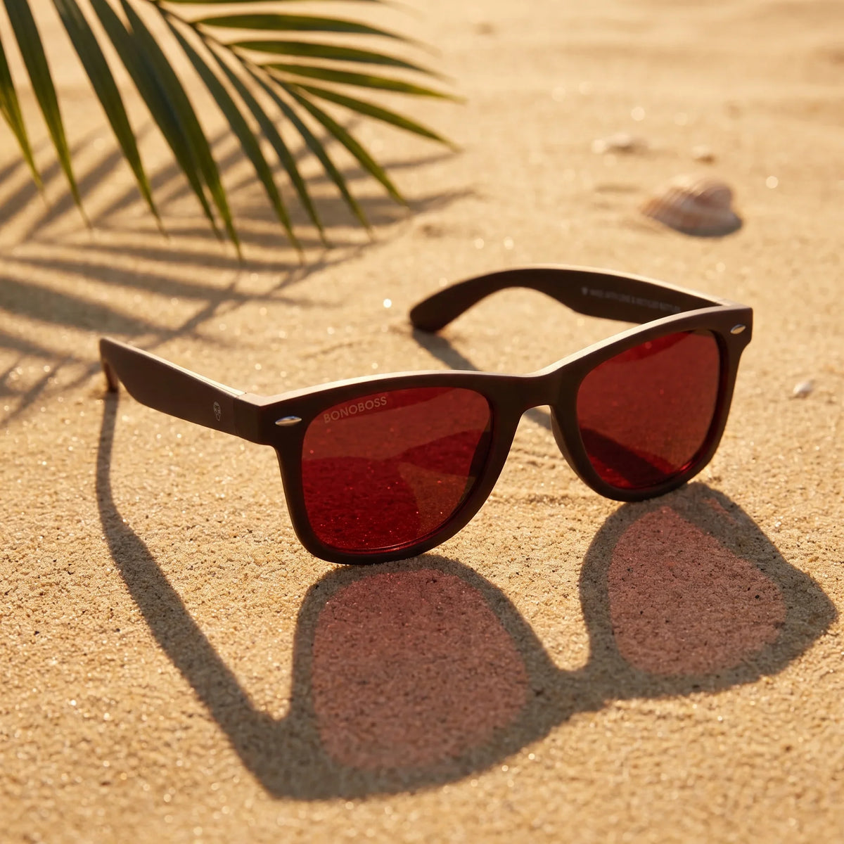 Acacia RPET Brown Wayfarer-Style Polarized Sunglasses