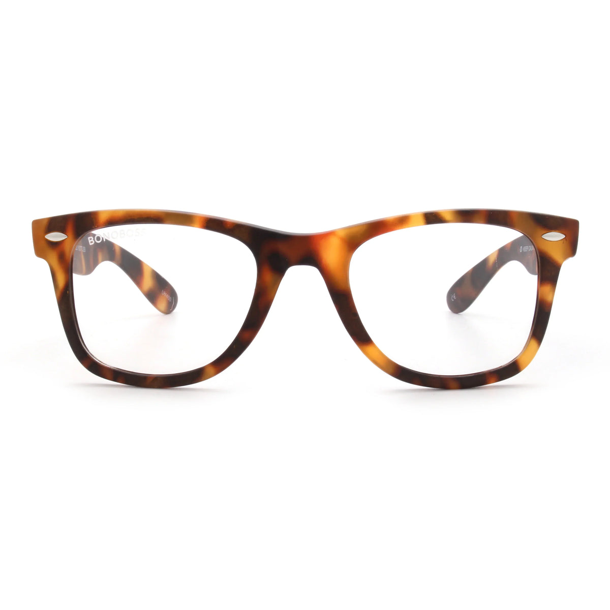 Acacia RPET wayfarer-style eyeglass frames, tortoise recycled plastic frame, photo 10 of 12 · ReFramed