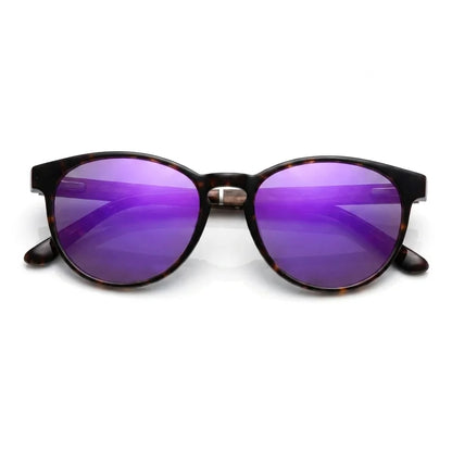 Chiloé 220 round polarized sunglasses in tortoise bio-acetate and wood · ReFramed, photo 19 of 22