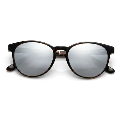 Chiloé 220 round polarized sunglasses in tortoise bio-acetate and wood · ReFramed, photo 17 of 22
