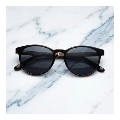 Chiloé 220 round polarized sunglasses in tortoise bio-acetate and wood · ReFramed, photo 7 of 22
