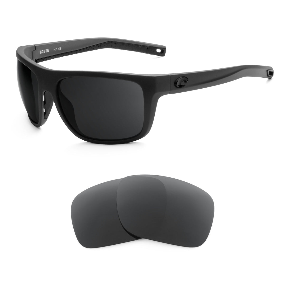 Costa Broadbill replacement lenses — precision-cut polarized sunglass lenses, 100% UV | ReFramed