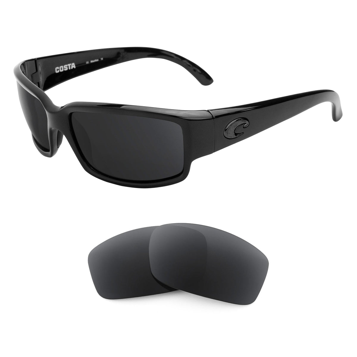 Costa Caballito replacement lenses — precision-cut polarized sunglass lenses, 100% UV | ReFramed