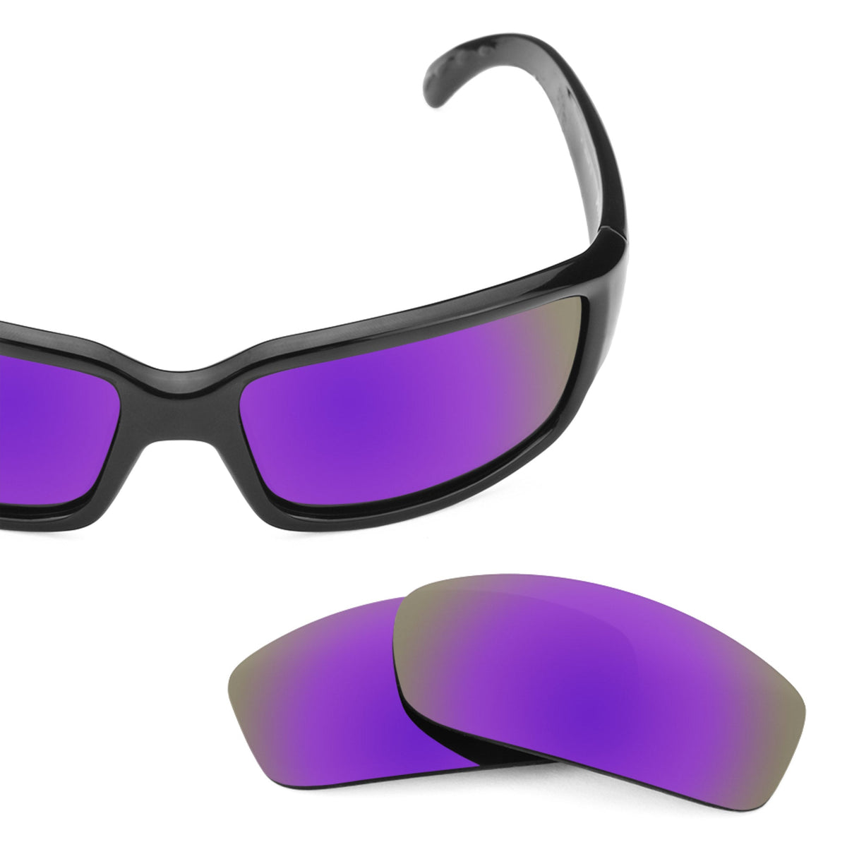 Costa Caballito replacement lenses — Plasma Purple MirrorShield® polarized sunglass lens, 100% UV | ReFramed