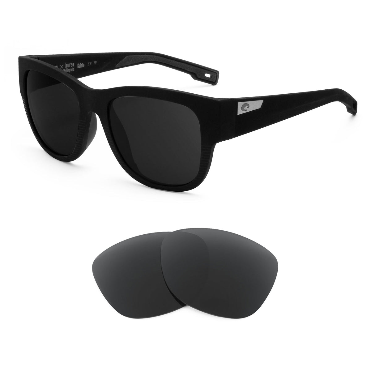 Costa Caleta replacement lenses — precision-cut polarized sunglass lenses, 100% UV | ReFramed