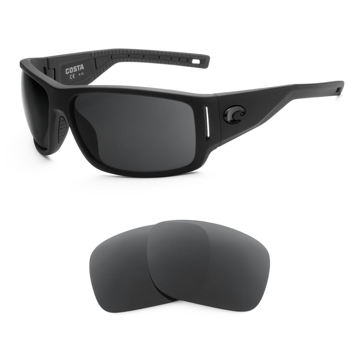 Costa Cape replacement lenses — precision-cut polarized sunglass lenses, 100% UV | ReFramed